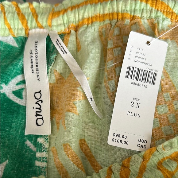 Anisa Makhoul exclusively for Anthropologie. Wide leg linen pant. - Picture 3 of 6